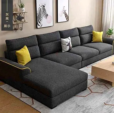 Spacious Modern L-Shaped Sofa