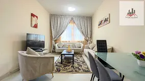 Sharjah - Al Taawun - Super Deluxe One Bedroom Apartment, with a spacious bedroom, fully equipped, a