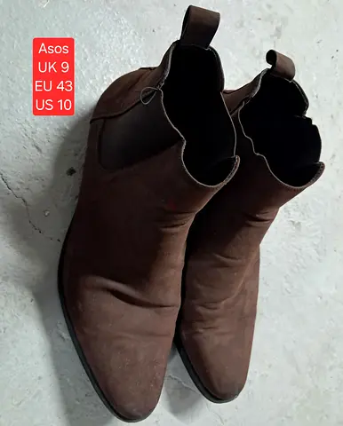 Asos Brown Ankle Boots, Size UK 9 / EU 43 / US 10