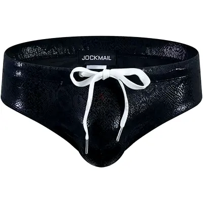 JOCKMAIL Mens Swimming Brief Mens Low Rise Swim Briefs Male Sexy Swimming Bikini Shorts