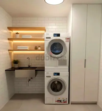 Brand Miele W1T1 WMV 960 WPS 9 kg Washer / Miele TMV 840 WP 9 kg Tumble Dryer