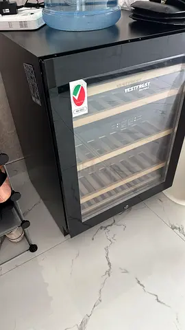 Vestfrost WFG45 134 Ltr Undercounter Single Glass Door Black Dual Zone Wine Cooler