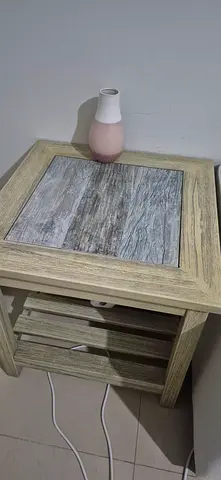 Rustic Side Table with Unique Top Texture. Ashly brand bout it few months back for 750