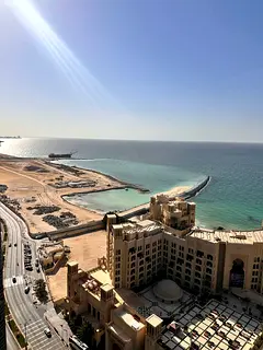 Furnished One Bedroom Hall for Rent on Ajman Corniche Full Sea View VIB Living Prime Location Close