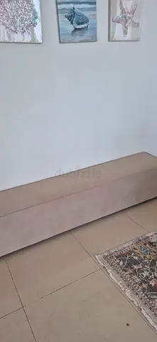 Elegant light brown setting bench sofa 40cm ×200cm