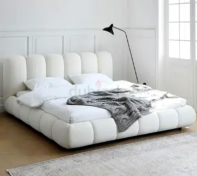 Brend New high quality fabric luxury king size 180x200 Bed with spring mattress available