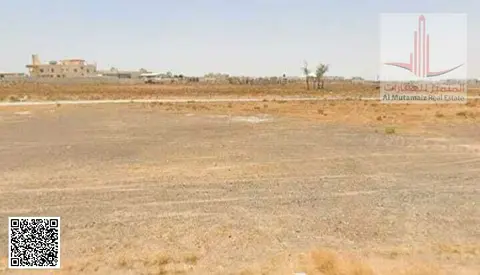 420000 Land for sale in Ajman, Al Manama, Block 4, 9687 sq ft, with a building permit for private residential plots (ground and first floor). Asking