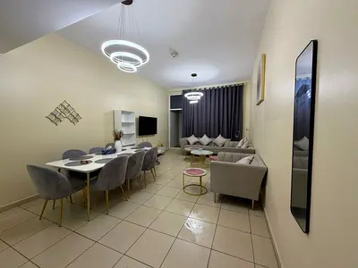 فرصه متتعوضش لامتلاك ارقي غرفتين وصاله مع اطلاله في ابراج عجمان وان