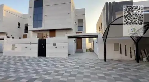 فيلا جديدة للإيجار في الحليو بعجمان خمس غرف ماستر بتكييف مركزي وتشطيب فاخر وواجهة حجرية ومساحة واسعة سكن أول مع جاهزية كاملة للكهرباء والماء