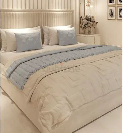 Beige colour 200*200 super king size Bed