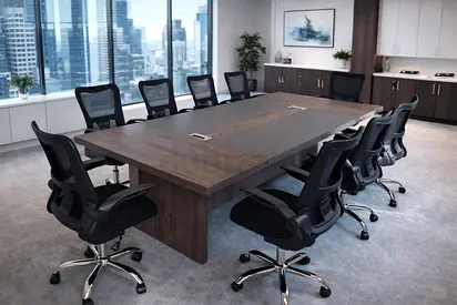 Modern Conference Room Table and Chairs Set