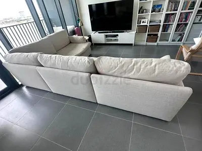 Excellent condition home centre swin modular sofa beige