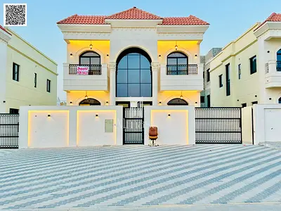 Luxury Villa for Sale in Al Helio 2 – Ajman | 5 Master Bedrooms + Private Pool + 10m Setback | Main Road | AED 1,950,000 Including Registration – Nego
