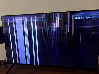 Damaged LED TV for Parts or Repair