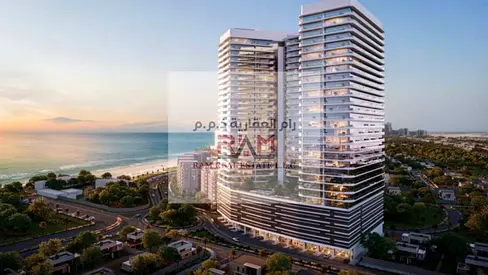 شقة غرفتين وصالة للبيع في Amwaj Tower عجمان إطلالة مفتوحة على البحر موقع استراتيجي مميز