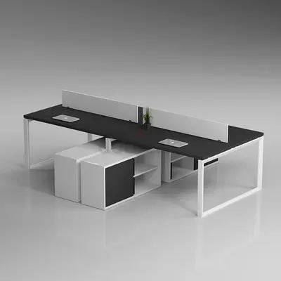 Stylish Workstation furniture | Cluster Workstation desk 4 Person