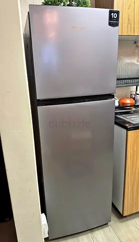 Hisence medium size silver colour refrigerator same like new