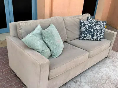 West elm two seater sofa bed with mattress