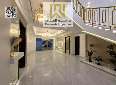 luxury 6 bedroom villa for sale in Ajman zahya area corner plot