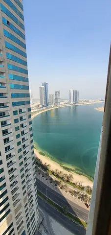 For Sale – 3-Bedroom Apartment with Stunning Side & Rear Views in Al Khan – First Row Tower Overlooking Al Khan lake