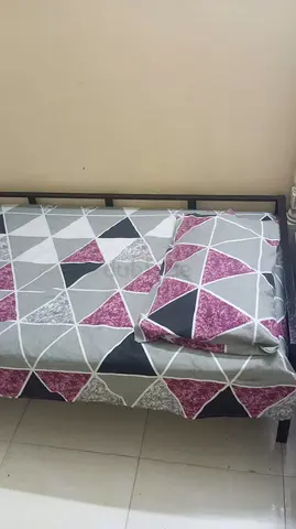 Single bed with mattress handmade strong