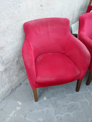 Stylish Red Fabric Chair