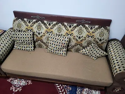 Elegant Sofa with Decorative Cushions