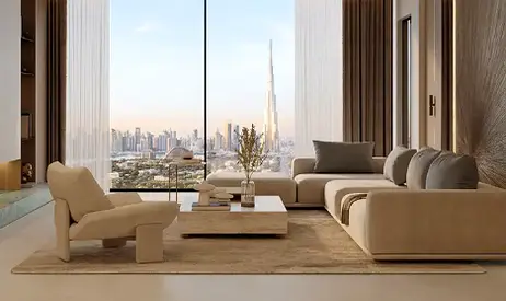 شقة غرفتين أنيقة على الطريق الرئيسي | Binghatti Ivory | إطلالة جزئية | موقع مميز