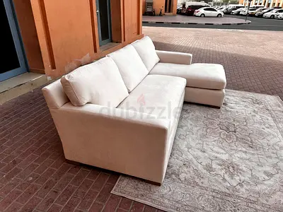 Axis beige Bench L shape sofa