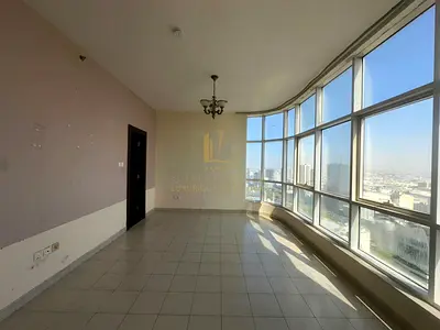 للبيع ثلاث غرف وصاله مع اطلالة امامية  في برج المجاز