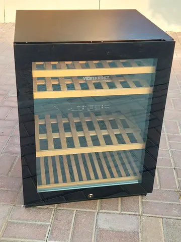 .Vestfrost WFG 45 Glass Single Door Dual-Zone Compact Wine Cabinet, 44 X 750ml Bottles