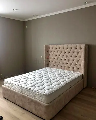 Elegant Queen Size Bed with Headboard