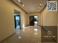 Two bedrooms and a living room with a balcony. First occupancy in Al Jurf 3. Both bedrooms are maste