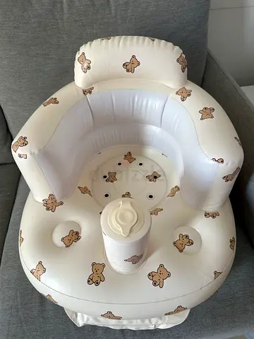 Inflatable Baby Seat with Cute Bear Design