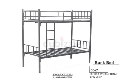 Sturdy Grey Bunk Bed
