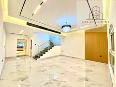 BRAND-NEW FINISHES | MODERN 3BR + MAID’S VILLA FOR RENT IN JVC | GYM &amp; POOL ACCESS