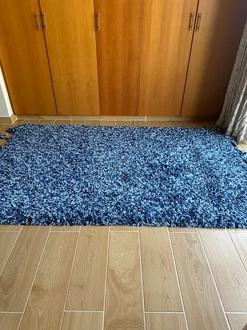Great condition, barely used shaggy rug with tassels