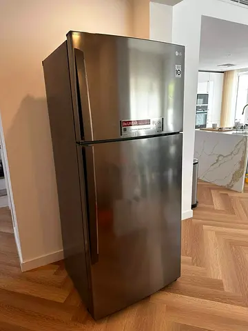 LG 600 litter inverter model refrigerator stainless steel body same like new