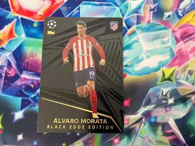 Topps Match Attax Alvaro Morata Black edge edition