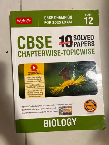 CBSE Chapterwise Solved Papers for Biology Class 12/ mtg champions