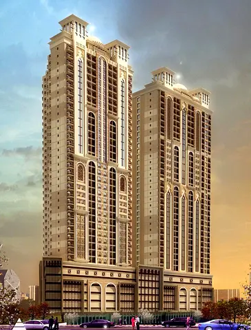 إذا كنت تبحث عن فرصة استثمارية قوية أو سكن عصري مشروع سكني فاخر في قلب عجمان  Barajael Towers – Ajman