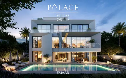 فيلا عصرية فاخرة مكونة من 5 غرف نوم مع بدروم وصالة على السطح | على الواجهة المائية