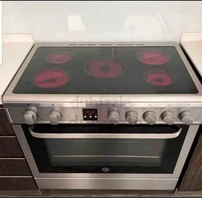 Hoover 5 hobs electric ceramic cooker 90cm