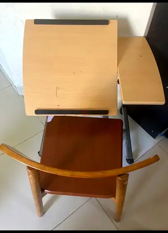 chair and table