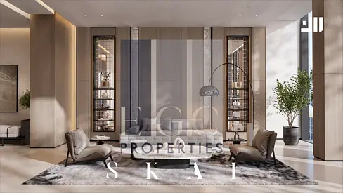 Sea View 1 Bedroom Corner Apartment | Skai Tower, Mina Al Arab