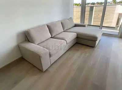 IKEA Kivik L Shape Sofa Beige Excellent Condition