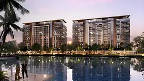 Azizi Venice, nestled in the heart of Dubai South. This architectural marvel offers serene waterfron