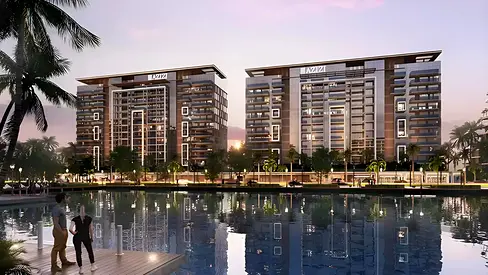 Azizi Venice, nestled in the heart of Dubai South. This architectural marvel offers serene waterfront living with breathtaking views, premium finishes