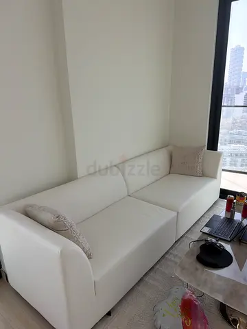 Modern White genuine leather  Sofa tailor made for Sale, size in picture from project  260x80x70