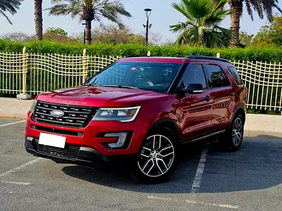 Ford explorer sport V6 3.5L AWD GCC Full option 2 keys 2017no accident agency maintained